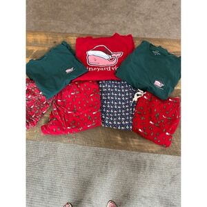 Vineyard Vines Mens Christmas Whale Long Sleeve Tee Pajama Pants Set Small XS